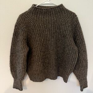 Cozy Brown Knit Sweater